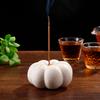 Креативная керамическая тыквенная курильница с 4 отверстиями, латунный держатель для благовоний, буддийские принадлежности для домашнего декора