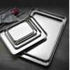 Pastry Stainless Steel Sturdy Anti-rust Rectangle Cake Dish Cookie Sheets Baking Tray Loaf Pan