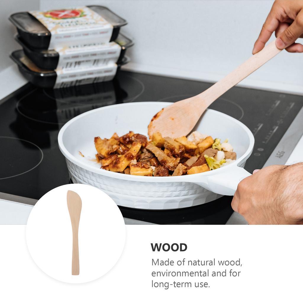 20 Pcs Natural Wood Dumpling Filling Spoons Pressing Pie Empanada Ravioli Butter Cream Cheese Guacamole Cake Jam Spreader