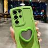 Милый Чехол-Зеркало Волна Сердце Любви для Samsung Galaxy S2 S24 S26 Ultra S23 S22 Plus S21 FE A A6 A16 A4 A3 A1 Крышка-Подставка