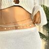 Sea Star Waist Chain Bohemian Shell Waist Link Fashion Jewelry Accessories  Vacation