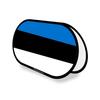 Drapeau Ovale - Estonie - 70 X 120 Cm - Polyester - Impression Recto/verso - Pliable Rétractable