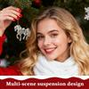 Рождественское украшение-подвеска Лошадь 2D Акриловая фигурка Рождественские украшения Лошадь для Женщин Девочек Дом Праздничный Стол Стена
