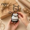 Textured Flower Pots Cat Pot Holder, Multifunctional Desktop Vase Pen Organizer for Compact Cup Small Plants, Minimalist Stand with Pots,