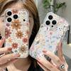 Винтажный Чехол с Цветочным Узором для iPhone 17 Pro Max Coque iPhone 16 15 14 13 12 Pro Max 11 Прозрачный Мягкий Силиконовый Чехол из ТПУ