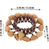 Milisten Тамбора Доминиканская 2 шт. Браслет из африканской скорлупы, музыкальный инструмент, ручной колокольчик, браслет с африканским орехом, браслет, музыкальный инструмент, барабан