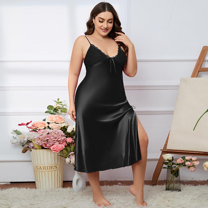 Women's Plus Size Summer Strap Fashion Long Pajamas