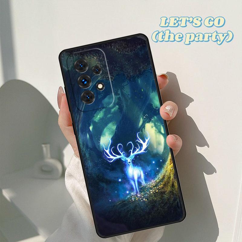 Чехол для телефона с рисунком животного Олень Для Samsung Galaxy A42 A31 A40 A51 A71 A32 A80 A91 A52 A72 A73 A20e A21S A50 A70 A11 A12 Чехол