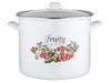 Garnek Emaliowany Wysoki Kalina 28Cm 14L Z/P