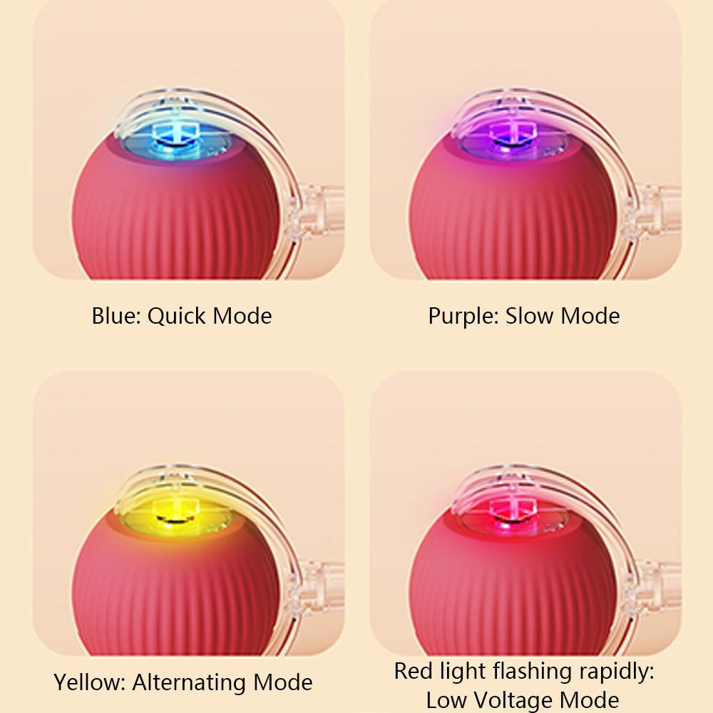 Интерактивные игрушки для кошек Катящийся мяч Быстро катящийся по ковру Игрушки для кошек или собак