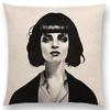 New Black White Style Wonder GirlSofa Pillow Case Elegant Lady Miracle Beauty Portrait Noble Mind Gorgeous Ideas Cushion Cover