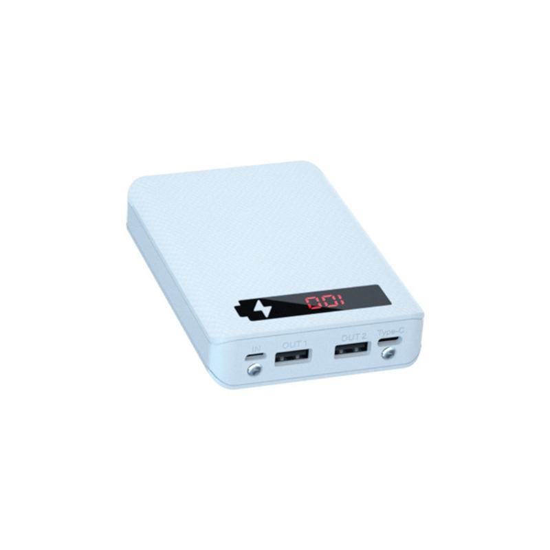 Контейнер для 5 аккумуляторов Съемный держатель Power Bank для корпуса DIY для корпуса Двойной USB-держатель для аккумуляторов 18650 для корпуса