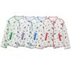 Womens Lightweight Quilted Cotton Jacket With Floral Print Round Neck Loose Fit Front Pockets Long Sleeve