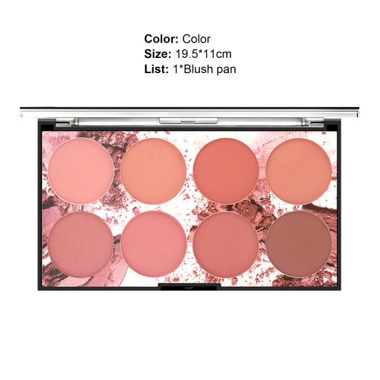 Пигментные смешиваемые принадлежности для макияжа, 8 цветов, шелковистая пудра, палитра румян для красоты для вечеринки