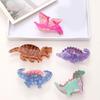 Delicate Acrylic Dinosaur Design Hair Clip Fashion Dinosaur Barrettes Hairpiece Hair Accessory For Everyday Use