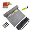 Roll-up Jigsaw Puzzle Assembly Mat, Compact and Portable Storage Mat for In-Progress Jigsaw Puzzles, Lightweight Design with Piece Dividers, and