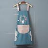 Women's Waterproof PVC Apron with Cooking Sleeves - Oil-Proof, Customizable, Half-Length Waist Design