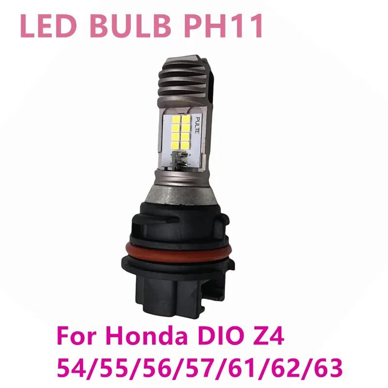 New PH11 Led White Head Light Headlight Bulb Led Headlight Lamp Motorcycle For Honda DIO Z4 54/55/56/57/61/62/63 Tool Accessory