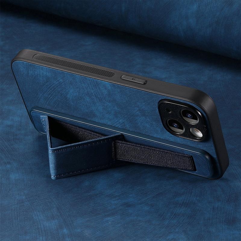 Кожаный чехол-держатель для телефона Samsung S24 S23 S22 Ultra A34 iPhone 16 15 Pro Max 14 13 12 11 Xiaomi 13T Redmi Note 12 Противоударный тонкий чехол