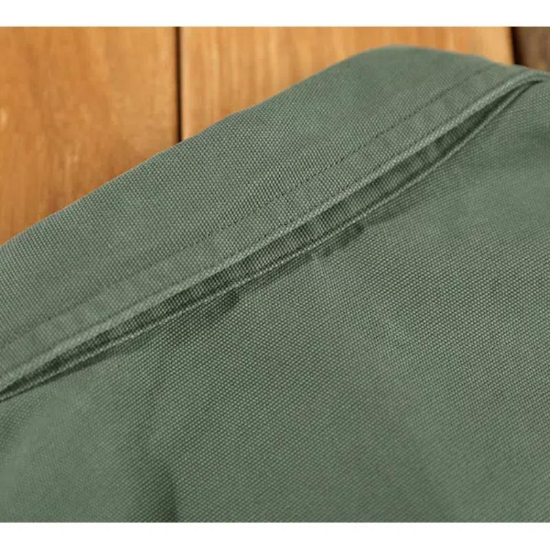 Японский стиль рабочая одежда хлопковые мужские рубашки весна/осень повседневная рубашка с длинным рукавом уличная одежда двойной карман свободный топ на пуговицах