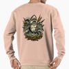 Unisex Cotton Sweater Pullover Hoodie Printed Sweater Predator Shark Breaking Waves Artwork Pullover Sweatshirt Casual Long Sleeve Sweatshirt