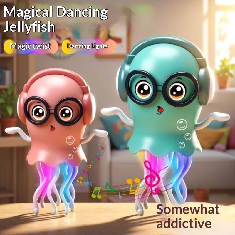 Танцующая медуза Игрушка Умный Исследователь Щупалец С Светодиодными Огнями Музыкой Автоматический Датчик Препятствий Игрушка
