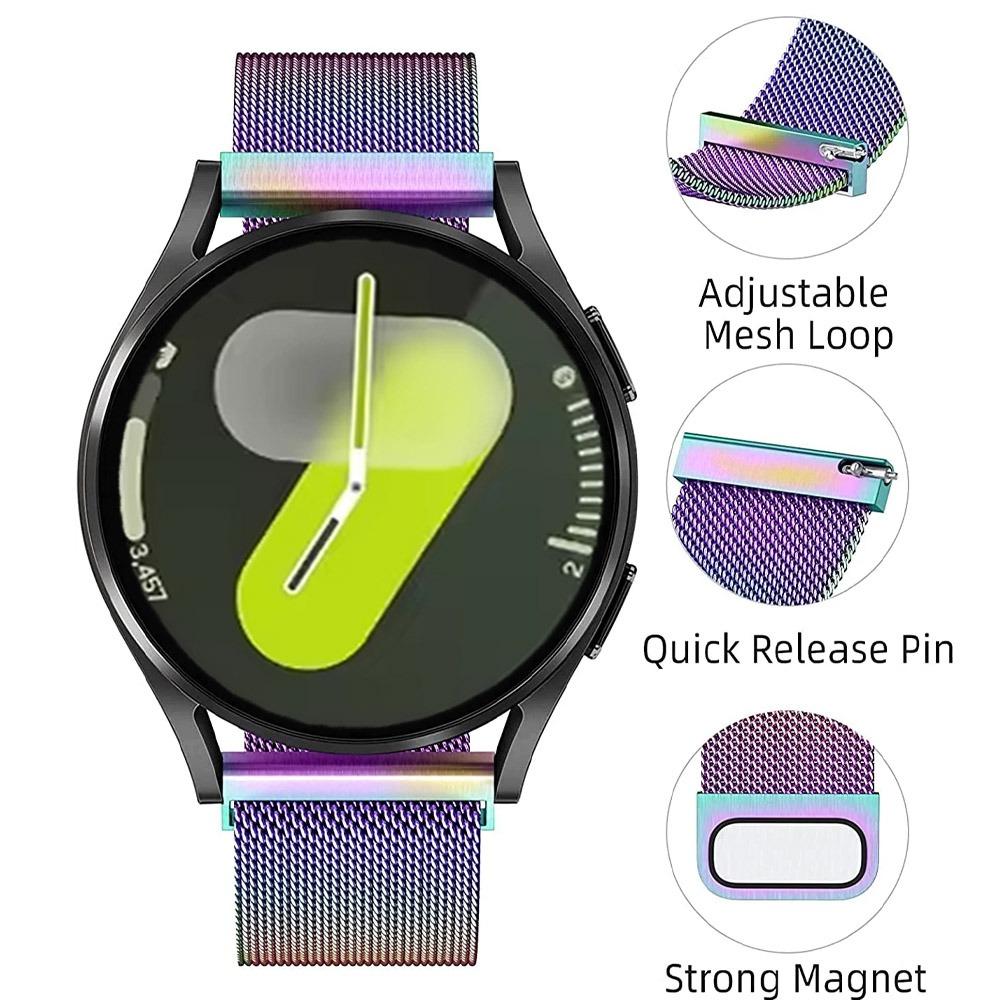 22 мм 20 мм Миланский металлический ремешок для Amazfit GTR 4/Balance 2 Samsung Watch 7 6 5 4 Активный браслет для Huawei Watch 5/GT5/GT6 46 мм