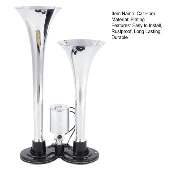 Супер громкий комплект звукового сигнала для поезда, устойчивый к атмосферным воздействиям, простая установка, универсальный мощный воздушный компрессор, звуковой сигнал для автомобиля, грузовика