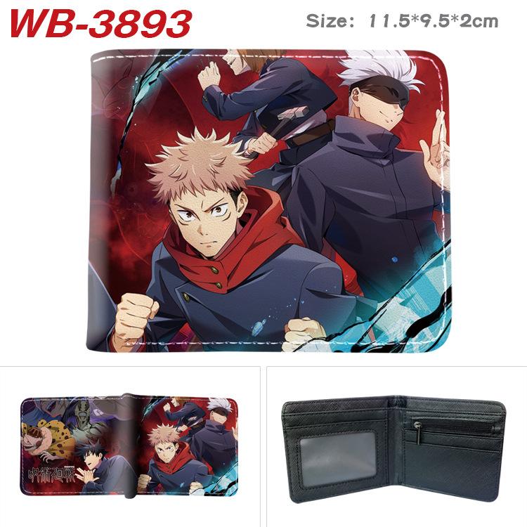 Jujutsu Kaisen Anime Wallet Gojo Satoru Yuji Itadori Print Short Bifold Card Holder Coin Purse PU Leather for Men Women 1pcs