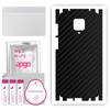 apgo Protective Skin Sticker for the Back+sides Compatible with Xiaomi Redmi Note 9 Pro Max, Full Wrap Film, Foil, Vinyl - Pattern Carbon Black