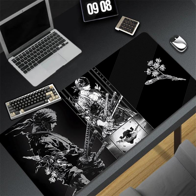 Mouse Pad Mini PC Manga Desk Mat NonSlip Rubber Laptop One Piece Zoro Playmat For Office Gaming Accessories for Gamer Mousepad