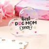Dog Mom Acrylic Plaque - Cute Funny Gift for Fur Mama with Photography Utility