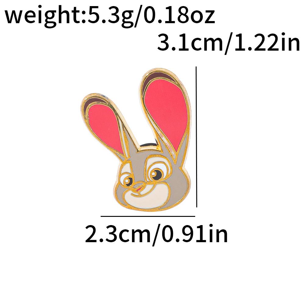 28 Штук Crazy Зверополис Металлическая Значок Ник Лис Джуди Кролик Сплав Эмаль Брошь Горячая Распродажа