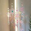 Snowflake Crystal Light Collection Pendant Hangable Crystal Pendant Window Accessories Reflective Wind Chime for Balcony
