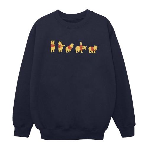 Disney Womens/Ladies Winnie The Pooh Stretching Sweatshirt