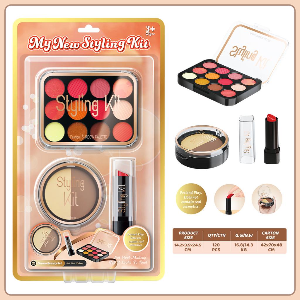 Girls Simulation Dressing Non-Smearing Makeup Children Cosplay Play House Toys Cosmetics Set