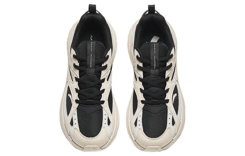 Women's Sneakers Anta Cushioning Low top Running Shoes Women's Beige Black
