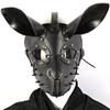 Heizi Steampunk Rabbit Mask Goggles Cosplay Halloween PU Leather Plague Mask Animal Mask Costume Party (Rabbit)