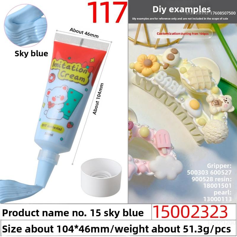 50g Eco-friendly and Easy-to-squeeze Simulated Cream Glue, Handcrafted Cream Glue Oil Glue