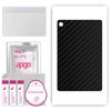 apgo Protective Skin Sticker for the Back Compatible with Smasung Galaxy Tab S6 Lite Wifi SM-P613, Wrap Film, Foil, Vinyl - Pattern Carbon Black