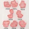 8PCS Multipurpose Animal Shape Cookie Cutter Food Grade PP Biscuit Mold Fondant Mold Fondant Biscuits Cookie