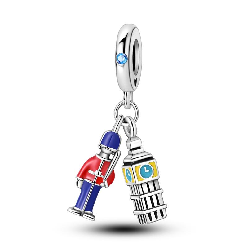 Copper Sports Series Dumbbell Badminton Soccer Charm Beads Fit Pandach Original Diy Bracelets Birthday Gifts Fine Jewelry