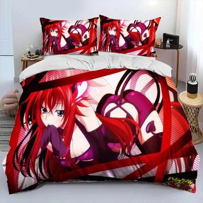 Аниме High School DxD Sexy Rias Комплект постельного белья для мальчиков и девочек Twin Queen Size Пододеяльник Наволочка Кровать Дети Взрослый Домашний Текстиль Текстиль
