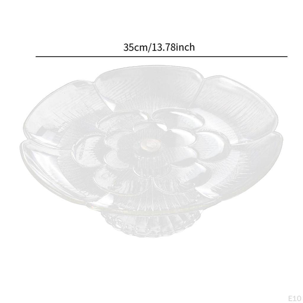 Акриловая подставка для фруктов и кексов, поднос для сервировки с основанием Home Snacks