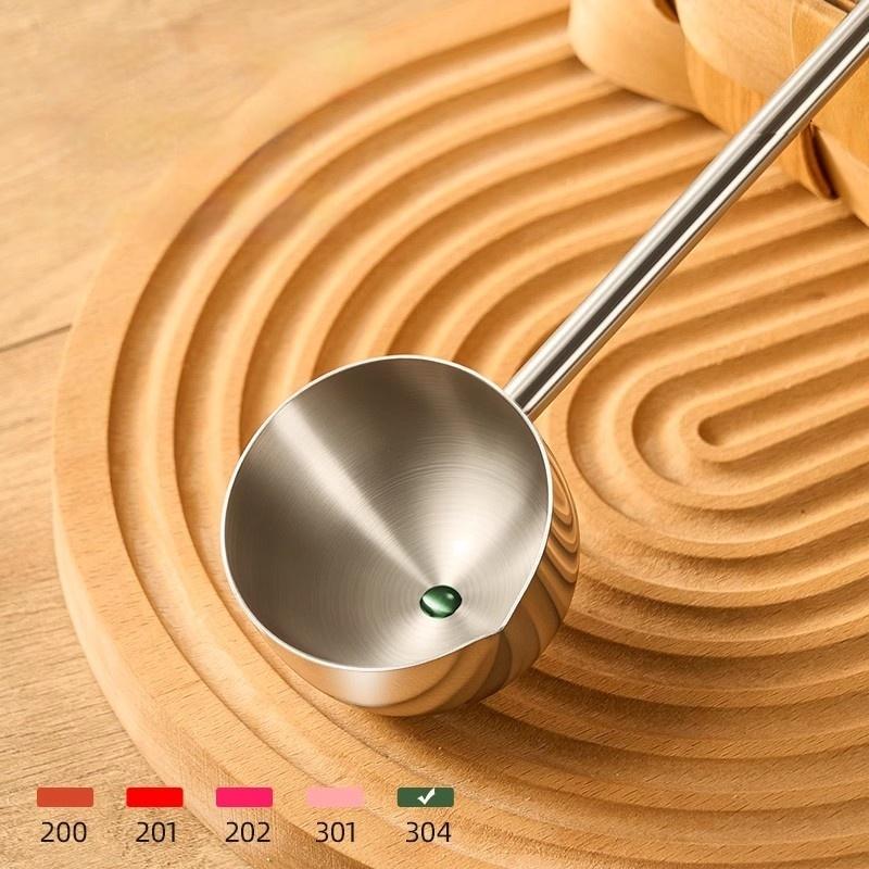 Ложки для заливки масла из нержавеющей стали, сервировочные ложки для еды, противоожоговые, ковш для масла, кастрюля с длинной ручкой, столовые ложки