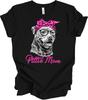 Pittie Mom Shirt Pitbull Dog Mom Gift Cute Pit Bull Mama Graphic Tee Women's