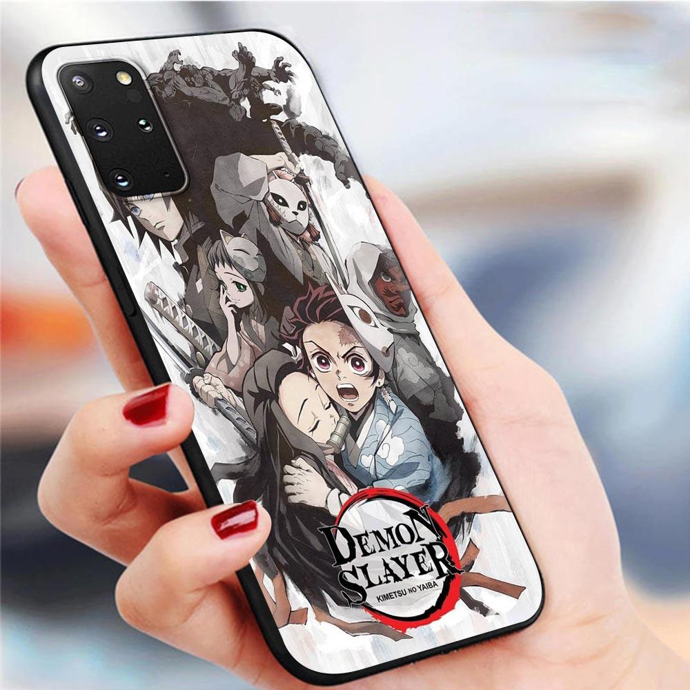 Чехлы для телефонов Demon Slayer Kimetsu No Yaiba для Samsung Galaxy S10 S20 FE S20 Ultra 5G S8 S9 Plus S10 Lite S20 + S7 Мягкий корпус из ТПУ
