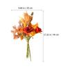 NUOLUX Artificial Flowers, Thanksgiving and Fall Bouquet, 44cm, for Indoor and Outdoor Use, Decorative Faux Flowers for Home and Party Decor