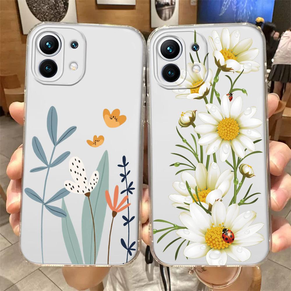 Прозрачный чехол для телефона с рисунком розы для Xiaomi 13T 14T 15T 11T 12T 10T 13 14 11 12 Lite, силиконовый чехол в стиле масляной живописи для женщин