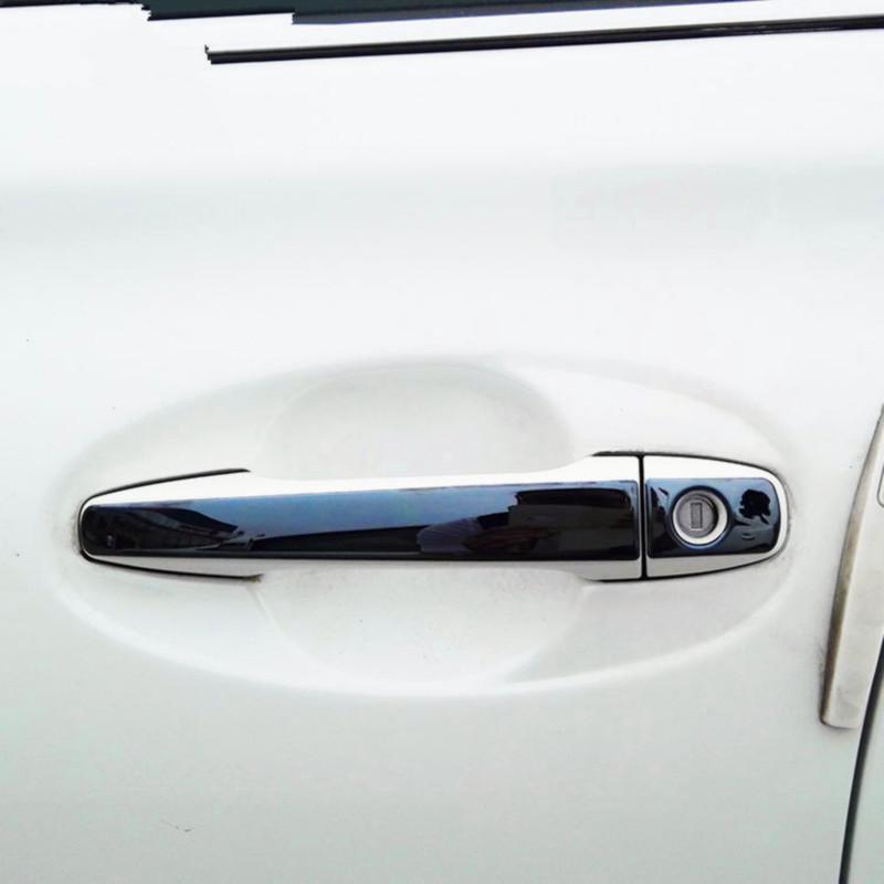 Для Toyota Prius V Prius 40 ZVW40/Grand Prius + 2012-2017 новая крышка дверной ручки из нержавеющей стали, наклейка на отделку автомобиля